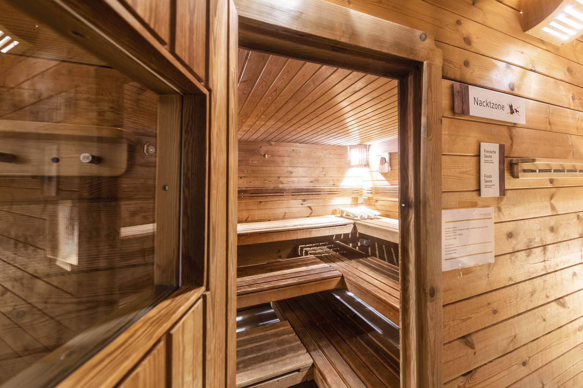 Wellnessbereich im Hotel Krone mit finnischer Sauna